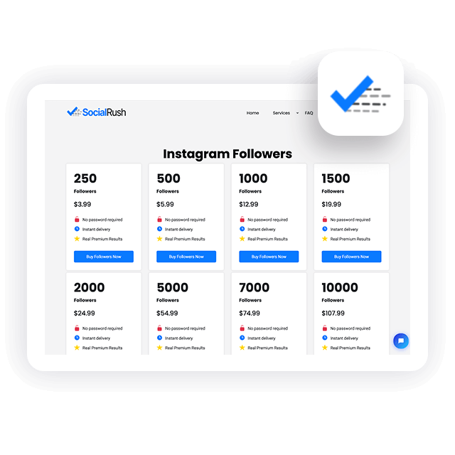 SocialRush Instagram Followers